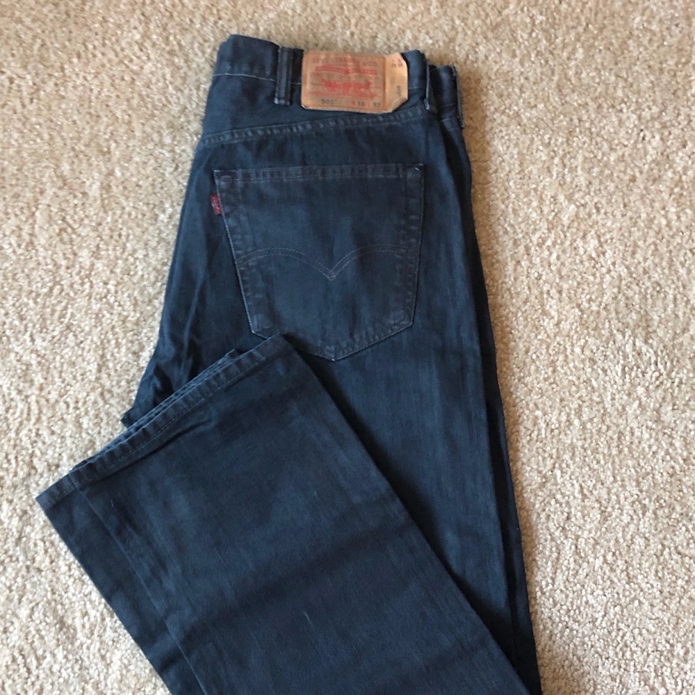 Men's Levis 501 Jeans Blue 38x32